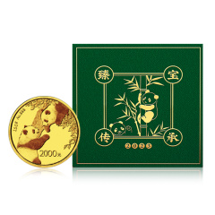 2023年熊猫150克金质纪念币