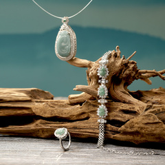 福禄如意翡翠首饰套组